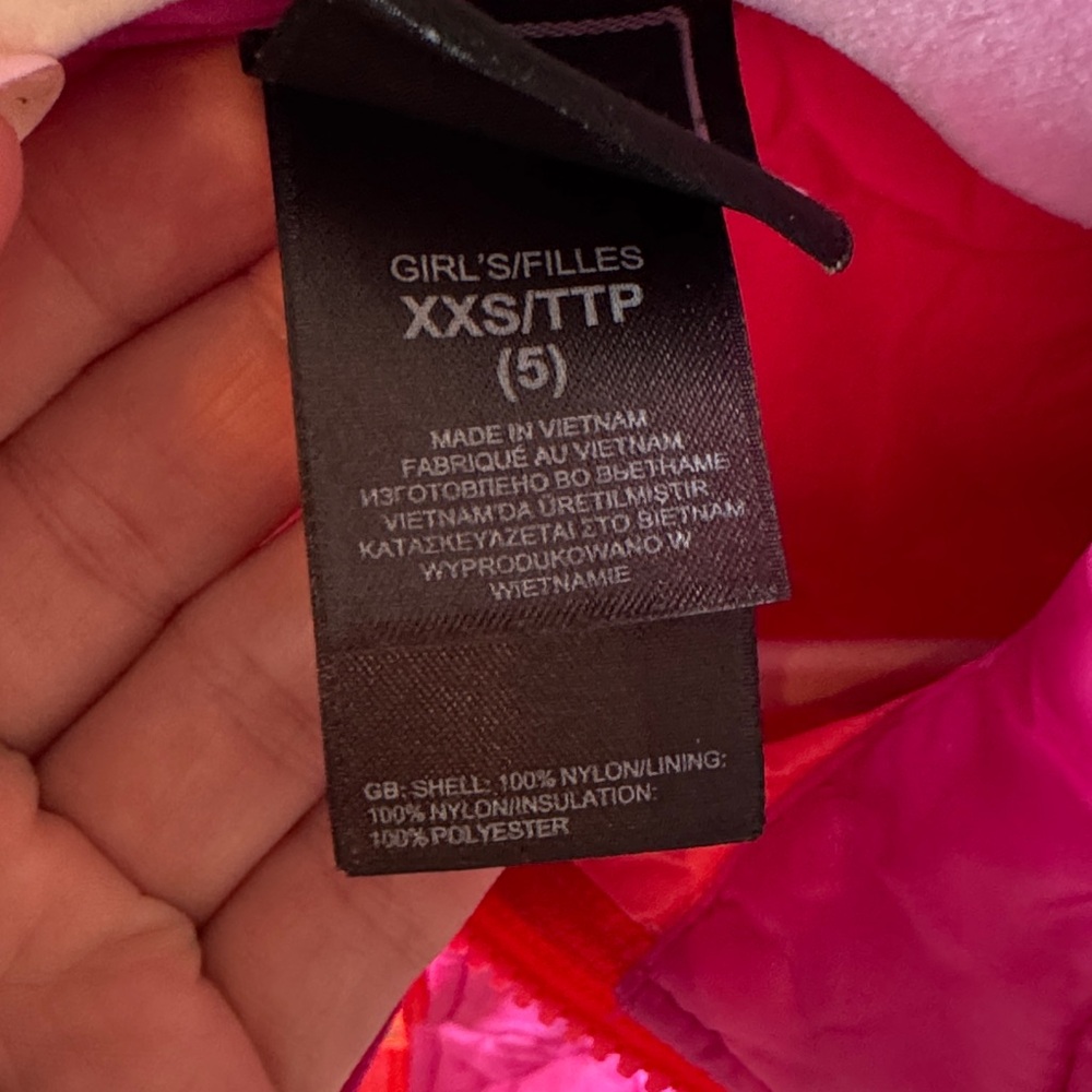 The North Face Kids Pink Quilted Thermoball Puffer XXS (5) - Picture 3 of 14